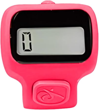 Vingerteller - Clicker teller - Activiteiten bijhouden - Compact en draagbaar - 9 x 5 x 3 cm - Rood