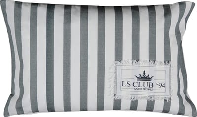 Sierkussen - Organic St. Tropez - Wit En Grijs - 45 Cm X 35 Cm