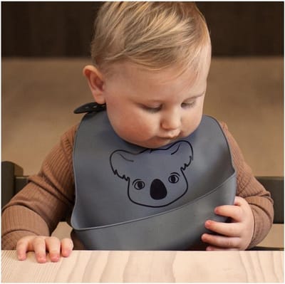 Alfie siliconen slabbetje 2-pack met print