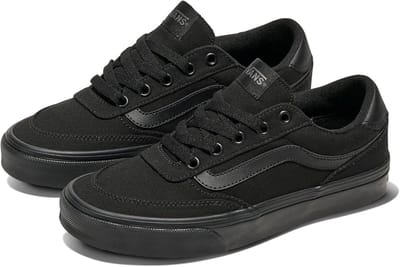VANS Women's Brooklyn Ls Sneakers Shoes Textile VN000D7UBKA Black Low Top