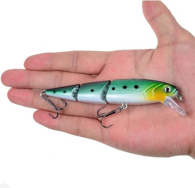 Kunstvis Aas - Hard Lokaas - Roofvis Vangen - Natuurgetrouwe Beweging - 10 cm 145 g - Veelkleurig