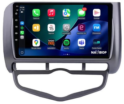 Geschikt voor Honda Jazz (2002 t/m 2008) | 4+64GB 8-CORE | 9 inch Android 15.0 CarPlay autoradio | Draadloos CarPlay & Android Auto | Externe microfoon | Bluetooth & WiFi | NAVIBOP NB-5002 | Bouwjaar 2002 t/m 2008
