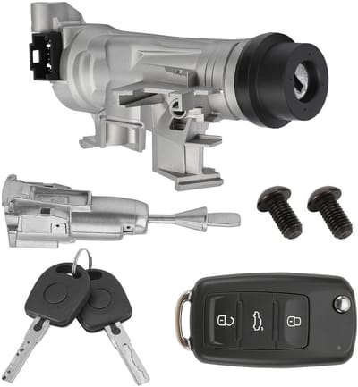 Dailygoods- Contactschakelaar gloednieuw - Contactslot - Afstandsbediening - Sleutels - Bouten - Compatibel met A3/Q3/TT/Seat/Alte/Leon - Ontstekingsschakelaar