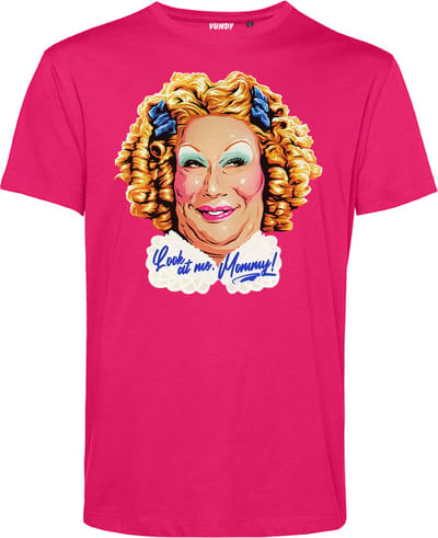 T-shirt DragQueen | Gay pride shirt kleding | Regenboog kleuren | LGBTQ | Roze | maat XS