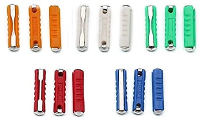 Dailygoody - Auto Fuse Set - 200-delig - Multicolor - Inclusief opbergdoos - Voor Europese auto's - Hoge kwaliteit - Veiligheid - Geschikt voor vervan...