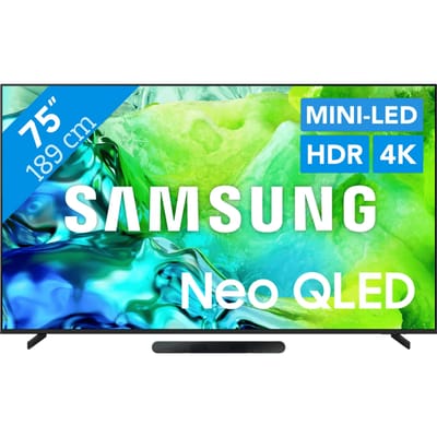Samsung Neo QLED 75" QN80H (2026) + Samsung HW-S60D Zwart (2024)