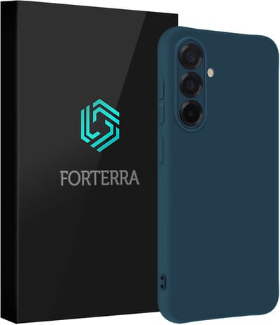 Hoesje Geschikt voor Samsung Galaxy A36 - Sterk & Shockproof - Siliconen Case - Hoes Cover - Donkerblauw