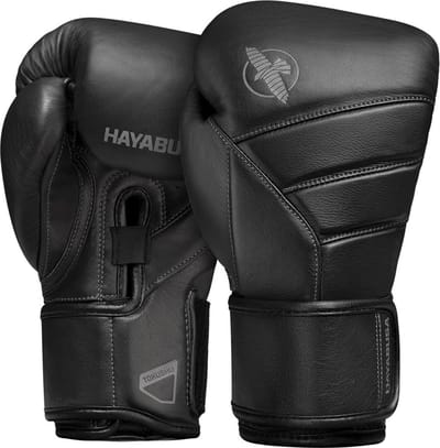 Hayabusa T3 Kanpeki Bokshandschoenen - Leer - Zwart 12 oz