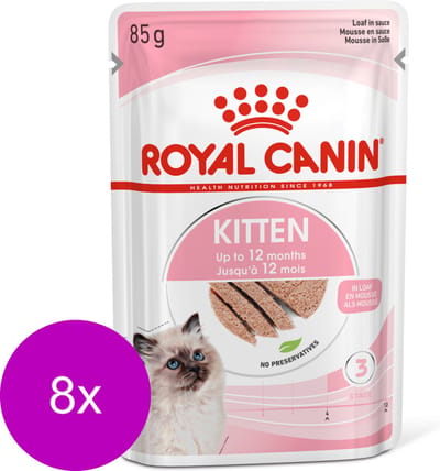 Royal Canin Kitten Loaf - Kitten-Kattenvoer - 8 x 12x85 g