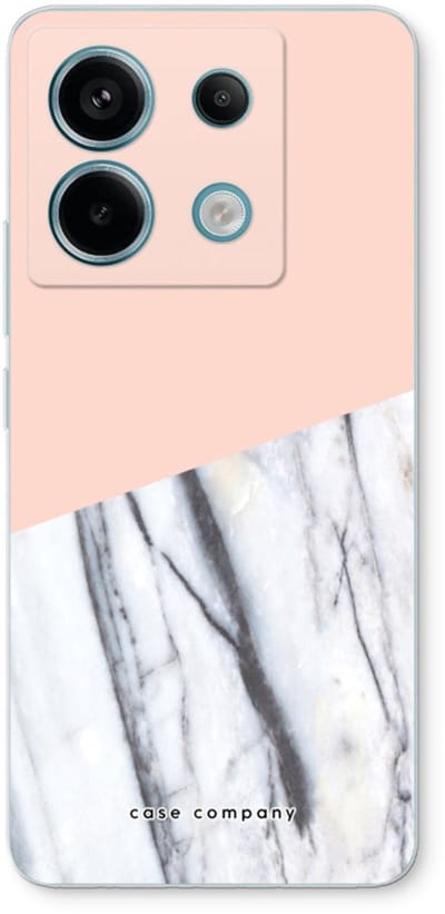 Case Company® - Hoesje geschikt voor Xiaomi Poco X6 hoesje - A touch of peach - Soft Cover Telefoonhoesje - Bescherming aan alle Kanten en Schermrand