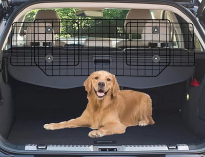 Hondenautobarrière voor SUV's, voertuigen en vrachtwagens - Verstelbare huisdierverdeler met universele pasvorm