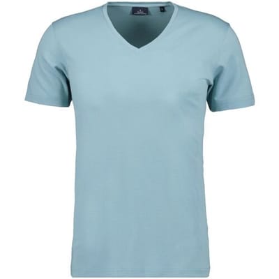 Ragman T-Shirt Uni Solid V-Neck Pima Cotton Mint / male
