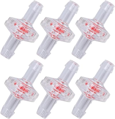 Rückschlagventil voor Bewässering - 10 Stuks PP Plastic Slangstop met Membrane voor Inlaat en Voeding