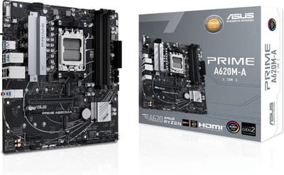 ASUS PRIME A620M-A-CSM Moederbord - AMD A620 - AMD AM5 - DDR5 RAM - Micro-ATX
