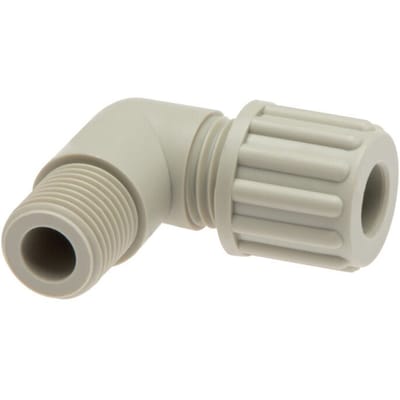 6x4mm & G1/4'' Pp L-Vorm Knelfitting Buitendraad 10bar [2 Stuks]