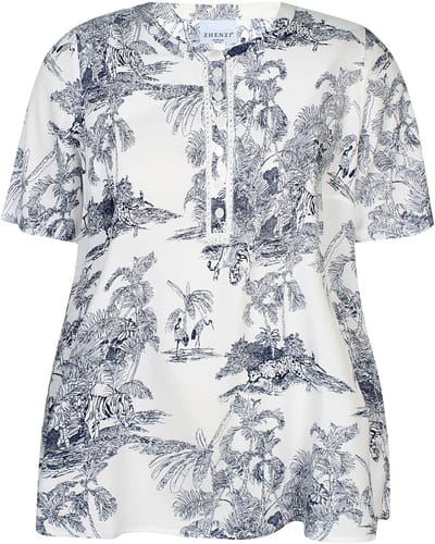 Zhenzi - Ivory 1369 - Blouse Navy maat XS=40
