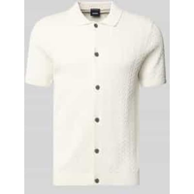 Gebreid shirt met polokraag model 'Tristao'