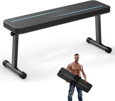 JCP® Fitnessbank - Gewichtsgrens 300kg - Halterbank - Fitness Bank - Zwart - 105cm x 32cm x 46cm