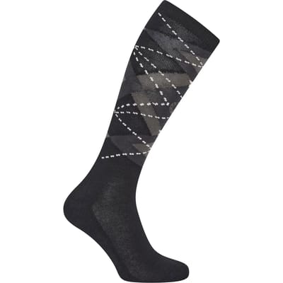 Imperial Riding - Sokken Classic Twist - Paardrijsokken - Black - Maat 35-38