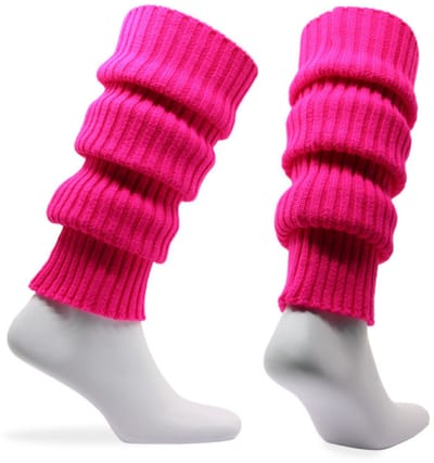 Norfolk - Beenwarmers - Zacht en Warm Leg warmers - 58 cm - Neon Roze - Leslie