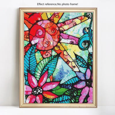 Peinture de diamant 5D à faire soi-même, dessin animé, perceuse ronde complète, broderie, mosaïque, strass, image, vente en gros 20X30 red
