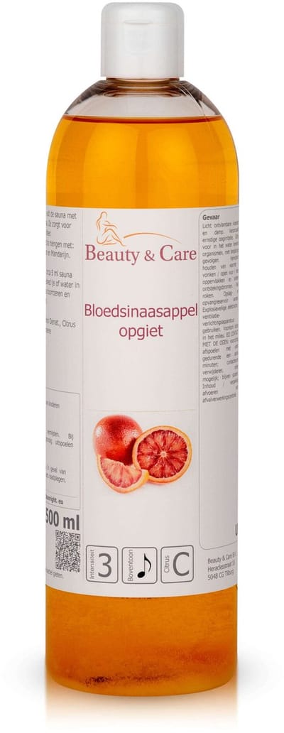 Bloedsinaasappel opgiet - Beauty & Care - 500 ml. new