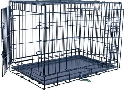 Benche Draadkooi 2-deur Zwart - 60 x 43 x 52 cm