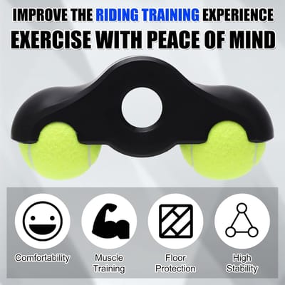 Rocker Plate Voeten - Fietsstabilisator - Indoor Fietsen - Tennisbal Beweging - 4 Stuks - Geel