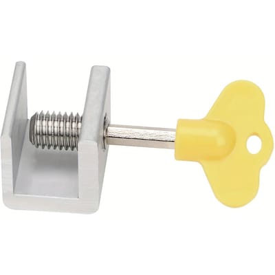 Limiteur de verrouillage de porte et fenêtre en alliage d'aluminium et acier-plastique One-size yellow