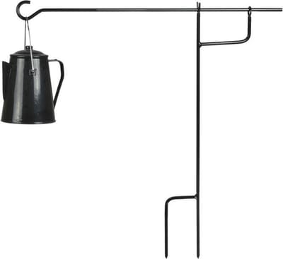 Esschert Design - Kampvuur standaard - Haardvuur accessoires - Staal - Zwart