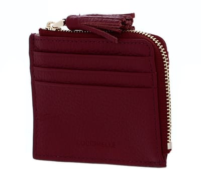 COCCINELLE Leren kaarthoes Tassel Credit Card Holder Garnet Red (rood)paars