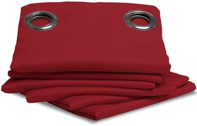 MOONDREAM LumenControl™ Verduisteringsgordijn | Licht+zonwering | EU-fabricaat | Oogjes | Rood MC310 | 140B x 260L cm