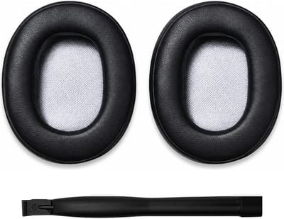 Set Oorkussens voor Sony Koptelefoon - MDR-1A Oorkussen - MDR-1A/MDR-1ABT/MDR-1ADAC/MDR-1R/MDR-1RBT/MDR-1RNC/MDR-1RMK2 - Kunstleer met Traagschuim - Zwart