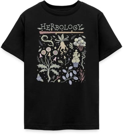 Harry Potter Herbology Botanisch Kruiden Ontwerp T-Shirt Tiener