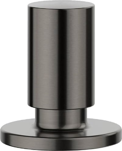 BLANCO ronde greepgreep staal satijn donker | Benodigde gat-/boordiameter: 14 - 35 mm | Compatibel met alle BLANCO spoelbakken en afvoergarnituren