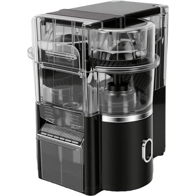 Presse-agrumes 20 secondes Jus rapide Capacité 500 ml 8 fentes Noir Électrique pour Agrumes L gray