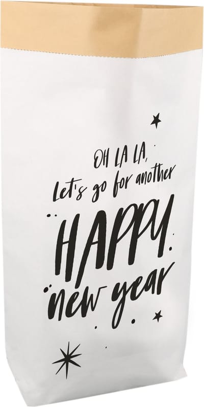 Cadeauzakken 5 stuks - Happy New Year - 25 x 40 x 12 cm