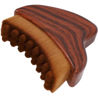 Gezichtscontour Kwast Hoge Dichtheid Ultra Zachte Gezichtscontour Kwast voor Oog Nek Sculpting Droog Borstelen Bruin