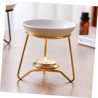 Keramische Wax Schalen - Vervangende Bakjes - Aromatherapie Thuis - Handgemaakt Vakmanschap - 6 Stuks - Wit