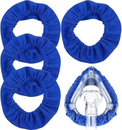 4 stuks Full Face CPAP Masker Liner, herbruikbare CPAP masker kussenhoezen, wasbare maskerafdekking, CPAP maskerafdekkingen, CPAP accessoires voor het verminderen van luchtlekken en blaren