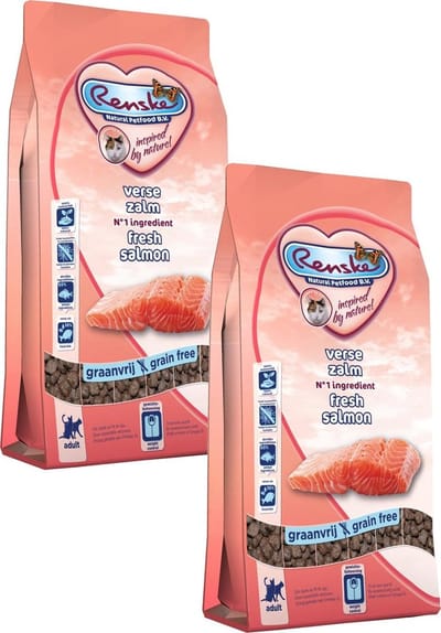 Renske Kat Adult Verse Zalm - Kattenvoer - 2 x 1.5 kg