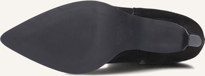 Notre-V 15225 Enkellaarsjes - Enkelboots met rits - Dames - Zwart - Maat 35