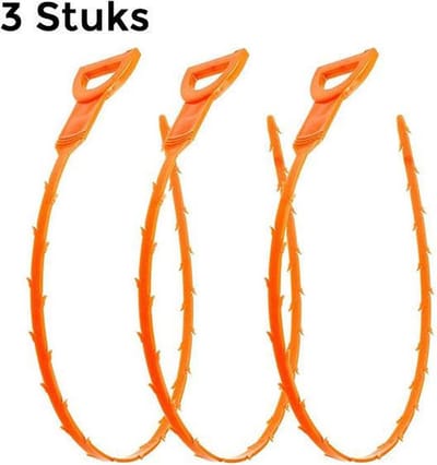 DW4Trading Gootsteenontstopper Set van 3 Stuks - Keuken, Bad, Douche Ontstopper