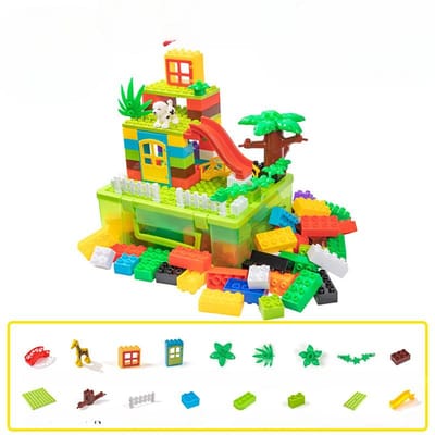 Blocs de construction pour enfants Jouets d'assemblage Éducatif Bébé Mouvement du cerveau Grosses Particules Éducation précoce pour Bébés Filles 28*22.5*10.8cm