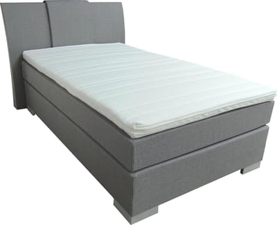 Slaaploods.nl Zeus - Boxspring inclusief matras - 100x210 cm - Grijs