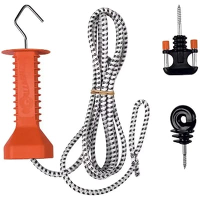 Gallagher Doorgangsset Elastisch Cord wit - Voor veilige doorgangen met elastisch cord