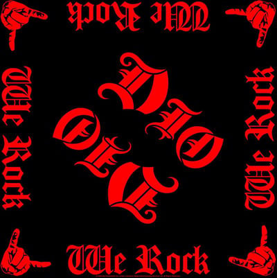Dio - We Rock Bandana - Zwart