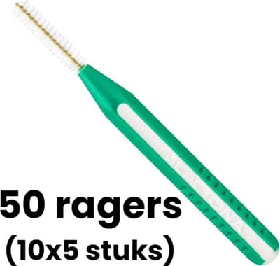 Lactona Easygrip Ragers Recht-Small - 4mm - Groen - 10 x 5 stuks - Voordeelverpakking