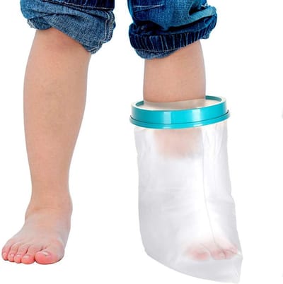 Waterdichte voet gipsverbandbescherming voor kinderen bad en douche - 31cm / 12" .