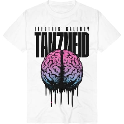 Electric Callboy TANZNEID Melting Brain Heren T-shirt - wit - XL